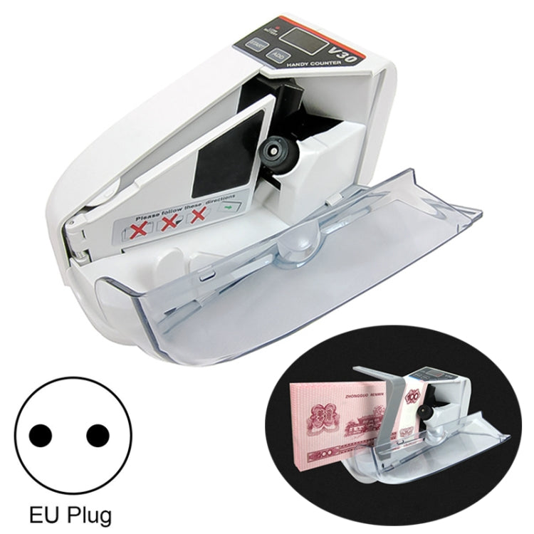 V30 Mini Portable Multi Paper Currency Counting Money Counter, EU Plug, EU Plug EU Plug