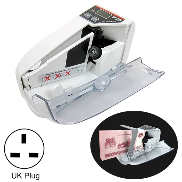 V30 Mini Portable Multi Paper Currency Counting Money Counter, UK Plug, UK Plug UK Plug