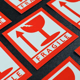 1000 PCS Self-adhesive English Warning Sticker Fragile Label, Size: 5.5x5.5cm, 5.5 x 5.5cm
