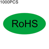 1000 PCS Oval Shape Self-adhesive RoHS Sticker RoHS Label, Size: 10x20mm, Size: 10x20mm Size: 10x20mm