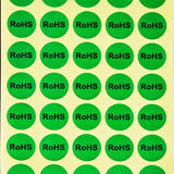 1000 PCS Round Shape Self-adhesive RoHS Sticker RoHS Label, Diameter: 10mm