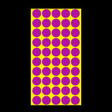 1000 PCS Round Shape Self-adhesive Colorful Mark Sticker Mark Label