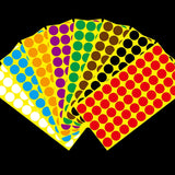 1000 PCS Round Shape Self-adhesive Colorful Mark Sticker Mark Label