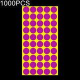 1000 PCS Round Shape Self-adhesive Colorful Mark Sticker Mark Label