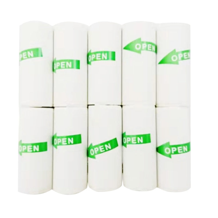 10pcs Self-adhesive Label Printer Paper Sticker, Size: 57 x 25 mm, 57 x 25 mm Self-adhesive Label