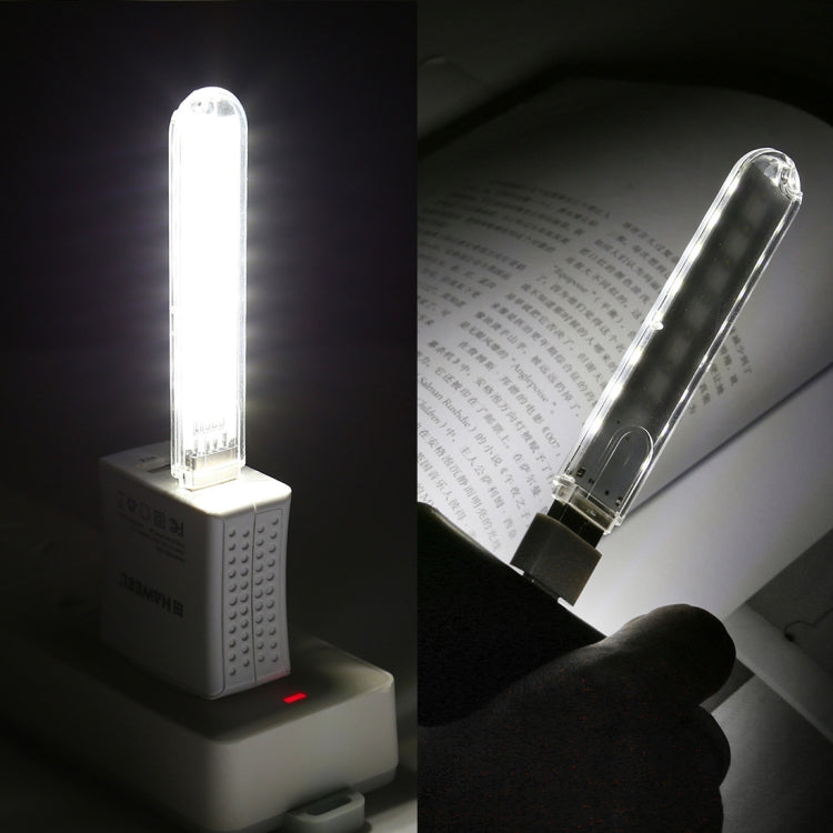 8LEDs 5V 200LM USB LED Book Light Portable Night Light, with Type-C Adapter, with Type-C Adapter