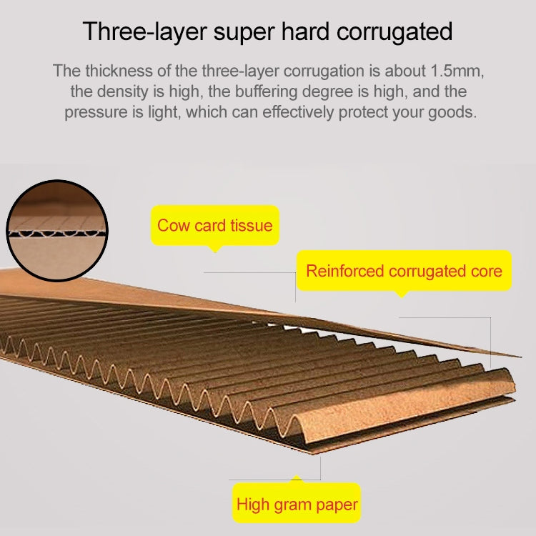 Shipping Box Clothing Packaging Box, Color: White, Size: 36x26x6cm, 36x26x6cm