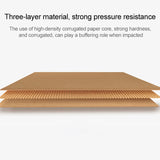 100 PCS Kraft Paper Shipping Box Packaging Box, Size: Q2, 13x8x2.5cm, 13x8x2.5cm