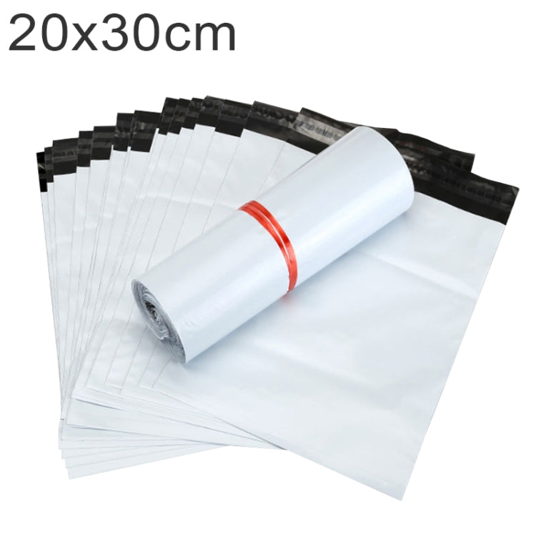 100 PCS / Roll Thick Express Bag Packaging Bag Waterproof Plastic Bag, Size: 20x30cm (Dark Grey), 20x30cm, Pink, 20x30cm, Silver Grey, 20x30cm, White 20x30cm, White White