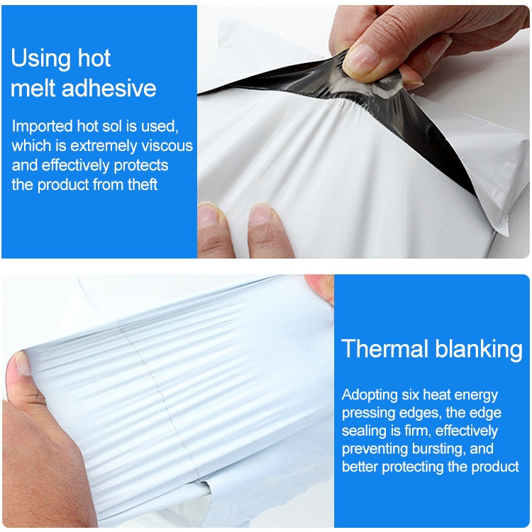 100 PCS / Roll Thick Express Bag Packaging Bag Waterproof Plastic Bag, Size: 40x55cm (Dark Grey), 40x55cm, Pink, 40x55cm, Silver Grey, 40x55cm, White