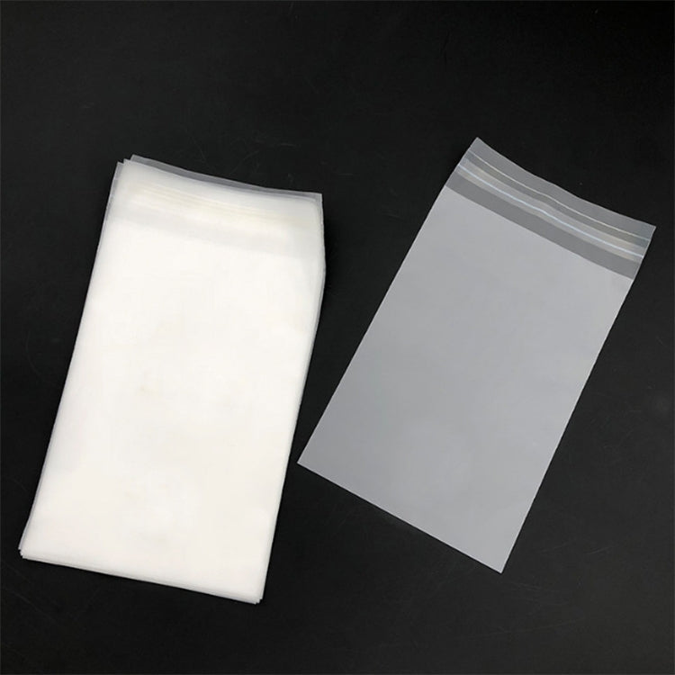 200 PCS Frosted Translucent CPE Self-adhesive Bag Zip Lock Bag Packaging Bag, Size: 10x13+2cm, 10x13+2cm