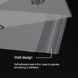 200 PCS Frosted Translucent CPE Self-adhesive Bag Zip Lock Bag Packaging Bag, Size: 10x13+2cm, 10x13+2cm