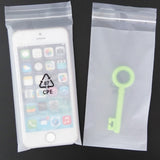 200 PCS Frosted Translucent CPE Self-adhesive Bag Zip Lock Bag Packaging Bag, Size: 10x13+2cm, 10x13+2cm