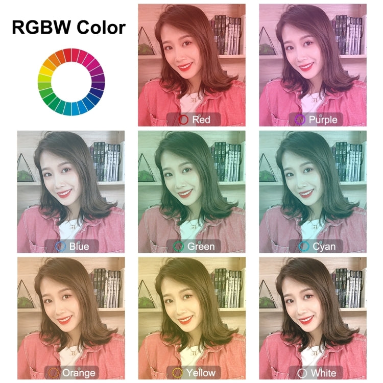 PULUZ 11.8 inch 30cm RGB Light 1.1m Tripod Mount Dimmable LED Ring Vlogging Selfie Photography Video Lights Live Broadcast Kits with Cold Shoe Tripod Ball Head & Phone Clamp, 11.8 inch RGB+Tripod(AU)