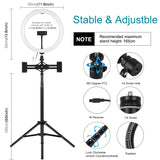 PULUZ 11.8 inch 30cm RGBW Light + 1.65m Mount + Dual Phone Brackets Curved Surface RGBW Dimmable LED Ring Selfie Vlogging Light Live Broadcast Kits with Cold Shoe Tripod Adapter & Phone Clamp & Remote Control, 11.8 inch RGBW+1.65m Tripod+Dual Bracket