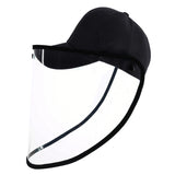 50 PCS Anti-Saliva Splash Anti-Spitting Anti-Fog Anti-Oil Protective Baseball Cap Mask Removable Face Shield, Baseball Cap Mask 50 Pack, 50 PCS Baseball Cap Mask/Red