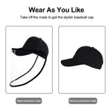50 PCS Anti-Saliva Splash Anti-Spitting Anti-Fog Anti-Oil Protective Baseball Cap Mask Removable Face Shield, Baseball Cap Mask 50 Pack, 50 PCS Baseball Cap Mask/Red