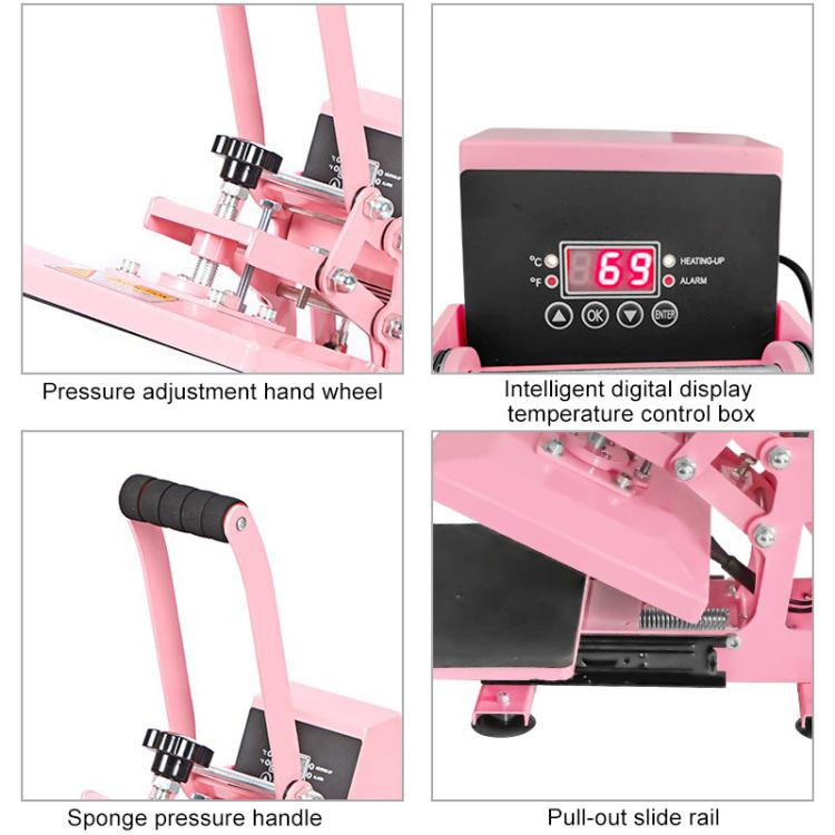 Hand Stamping Machine T-Shirt Clothes Heat Transfer, Size: 23x30cm, EU Plug, POD Machine EU Plug