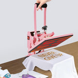 Hand Stamping Machine T-Shirt Clothes Heat Transfer, Size: 23x30cm, UK Plug, POD Machine UK Plug