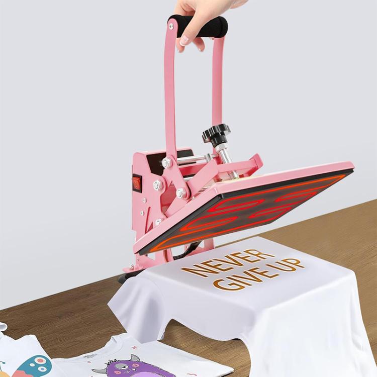 Hand Stamping Machine T-Shirt Clothes Heat Transfer, Size: 23x30cm, UK Plug, POD Machine UK Plug