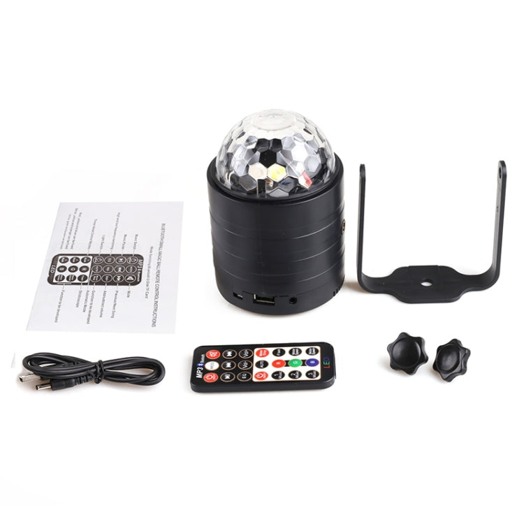 USB Bluetooth Crystal Magic Ball Stage Light with Remote Control