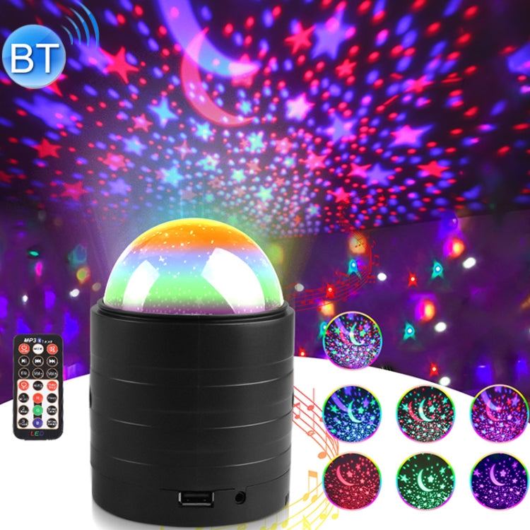 USB Bluetooth Starry Sky Stage Light with Remote Control Black