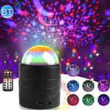 USB Bluetooth Starry Sky Stage Light with Remote Control Black