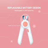 Pet Cat and Dog LED Light Nail Clippers, Pink, Blue