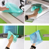 50 Sheets Non-Woven Disposable Washing Towels Dishcloth, Orange, Blue, Red