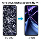 For Realme Narzo N55 OEM LCD Screen Digitizer Full Assembly with Frame, For Realme Narzo N55