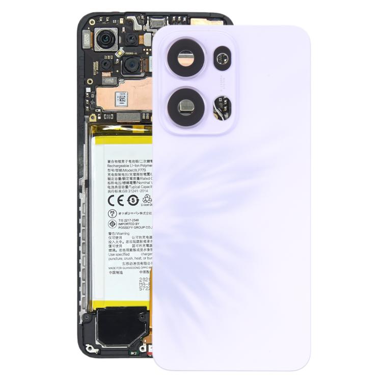 For OPPO Reno13 Pro 5G CPH2697 Original Back Cover with Camera Lens Cover, For OPPO Reno13 Pro 5G(Original with Camera Cover) For OPPO Reno13 Pro 5G(Original with Camera Cover) Purple