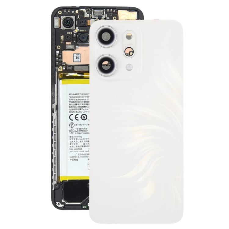 For OPPO Reno14 Pro Original Back Cover with Camera Lens Cover, For OPPO Reno14 Pro(Original with Camera Cover) For OPPO Reno14 Pro(Original with Camera Cover) White
