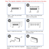 YH-180D Double Door Magnetic Lock (180kg)