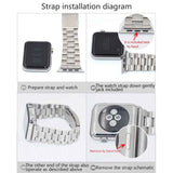 2 PCS for Apple Watch 38mm Metal Strap Connector Metal Buckle