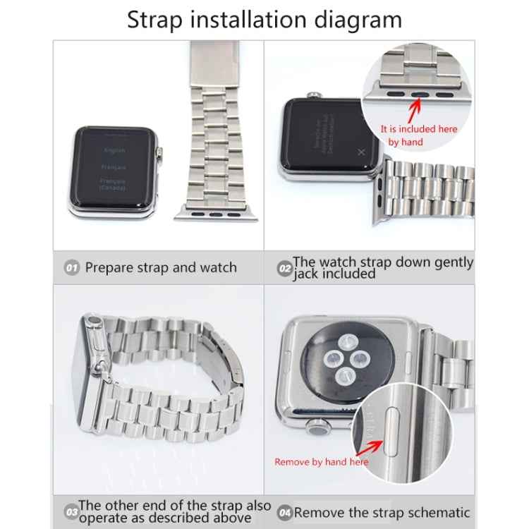 2 PCS for Apple Watch 38mm Metal Strap Connector Metal Buckle