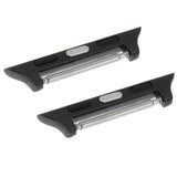 2 PCS for Apple Watch 42mm Metal Strap Connector Metal Buckle, Black