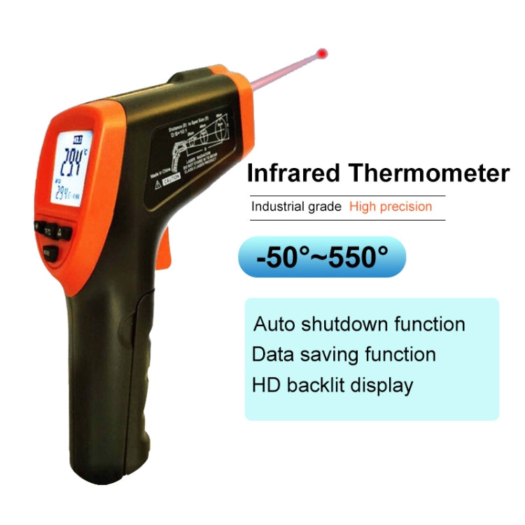 DT-8380 Infrared Thermometer, Temperature Range: -50 - 550 Degrees Celsius, Distance range: 35cm, Infrared Thermometer