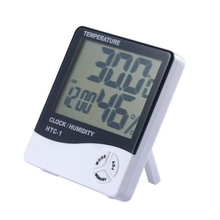 3.8 inch LCD Digital Temperature & Humidity Meter with Clock / Calendar (HTC-1), HTC-1 HTC-1