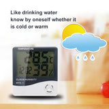 3.8 inch LCD Digital Temperature & Humidity Meter with Clock / Calendar (HTC-1), HTC-1