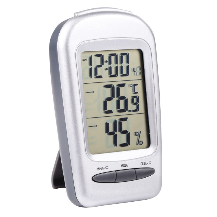 LCD Digital Desk Indoor Thermometer Hygrometer with Date / Clock / Freezing Warning, W240 W240