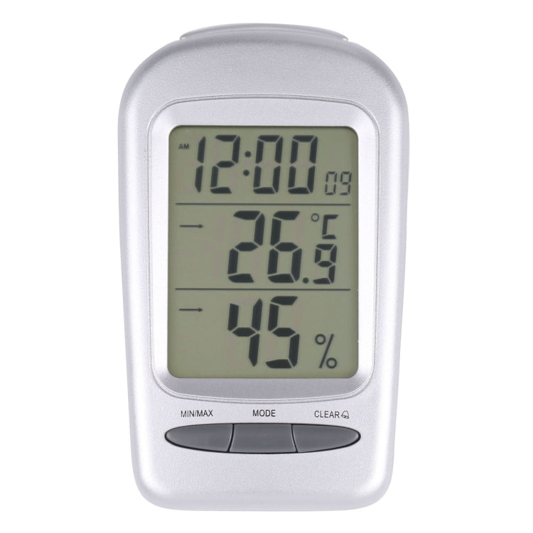 LCD Digital Desk Indoor Thermometer Hygrometer with Date / Clock / Freezing Warning, W240
