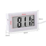 Mini LCD Indoor Digital Thermometer (Fahrenheit Display), White, (Fahrenheit Display)(White), (Fahrenheit Display)(Black)