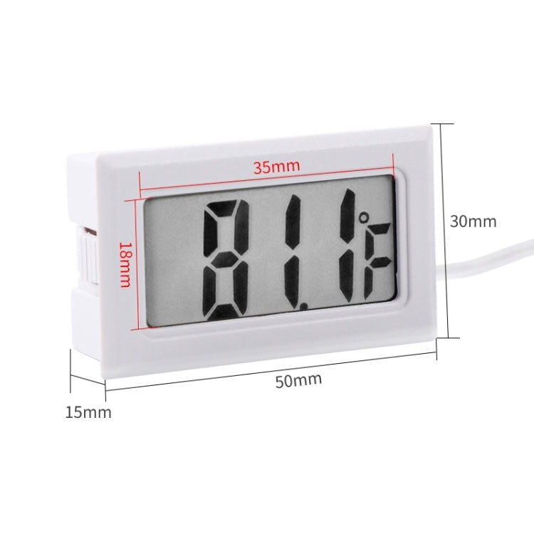 Mini LCD Indoor Digital Thermometer (Fahrenheit Display), White, (Fahrenheit Display)(White), (Fahrenheit Display)(Black)