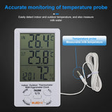 TA298 Digital LCD Humidity / Hygrometer and Thermometer with Extra Sensor Cable, TA298