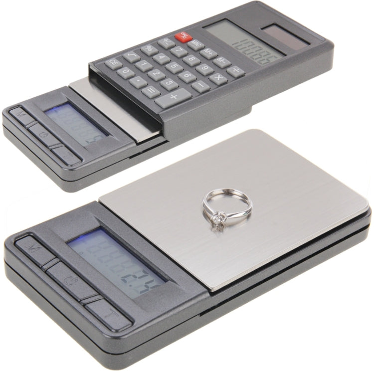 2 in 1 Electronic Pocket 1000g x 0.1g Jewelry Digital Scale Balance + Calculator with Digits LCD Display, 1000g x 0.1g