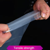 100 PCS Sealer Closer Machine Special Transparent Plastic Bag with Customized Logo & Design, Size: 18cm x 26cm, 18 x 26cm