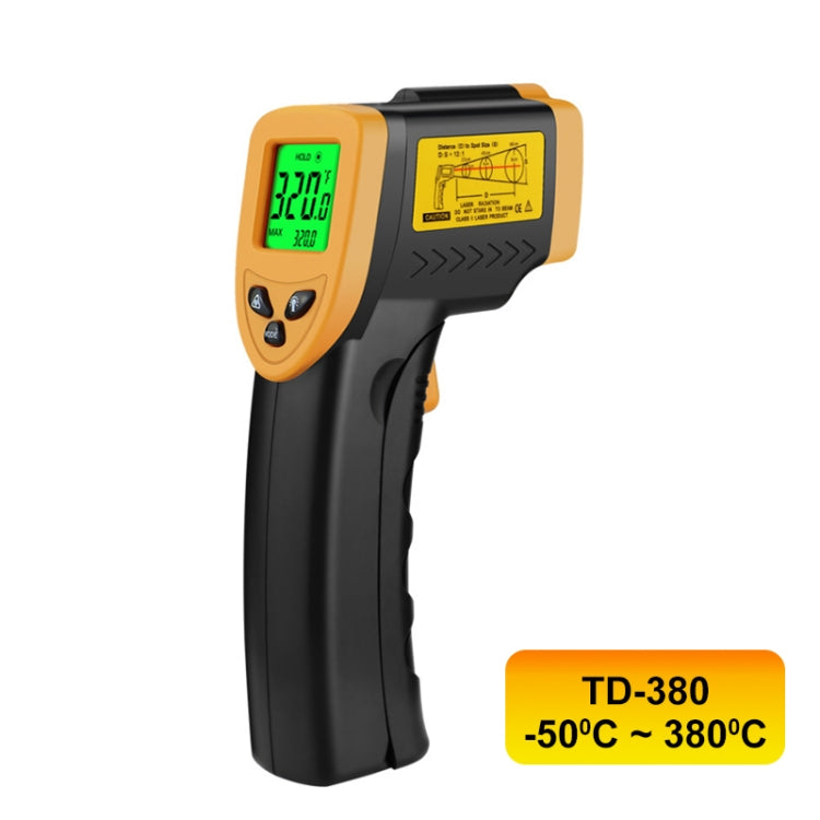Infrared Thermometer, Temperature Range: -50 - 380 Degrees Celsius (D:S = 12:1), Infrared Thermometers
