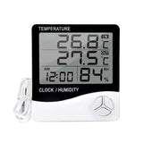 Outdoor / Indoor LCD Digital Electronic Thermometer Hygrometer Alarm Clock, THC-03A THC-03A
