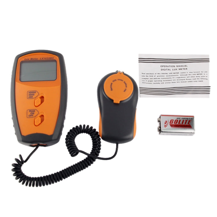 Digital Light Meter, Measuring Range: 0.1-40000 Lux, LX1020BS