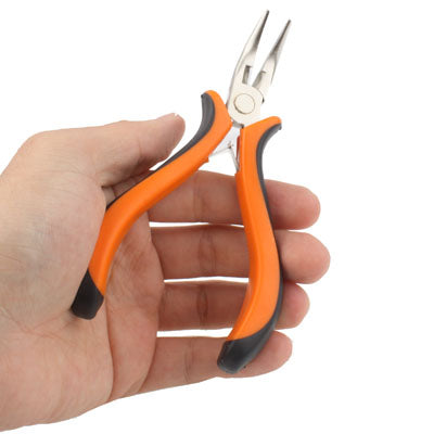 4.5 inch Long Bent Nose Pliers Hand Cutting Tool, Long Bent Pliers